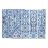 Mediterrane Tegels, Portugees, Azulejo, Majolica Kussensloop (Achterkant)