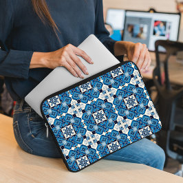 Mediterrane Tegels, Portugees, Azulejo, Majolica Laptop Sleeve