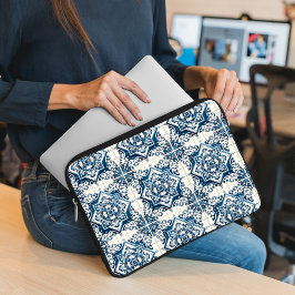 Mediterrane Tegels, Portugees, Azulejo, Majolica Laptop Sleeve