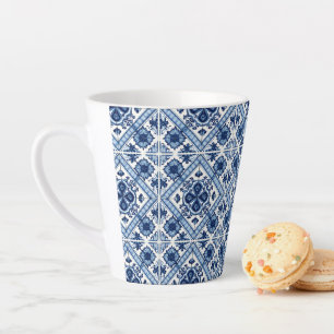 Mediterrane Tegels, Portugees, Azulejo, Majolica Latte Mok