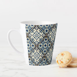 Mediterrane Tegels, Portugees, Azulejo, Majolica Latte Mok