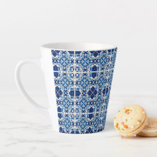 Mediterrane Tegels, Portugees, Azulejo, Majolica Latte Mok
