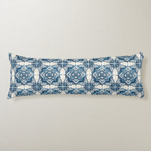 Mediterrane Tegels, Portugees, Azulejo, Majolica Lichaamskussen