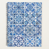 Mediterrane Tegels, Portugees, Azulejo, Majolica Planner (Voorkant)