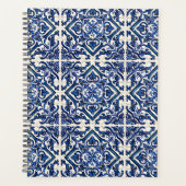 Mediterrane Tegels, Portugees, Azulejo, Majolica Planner (Voorkant)