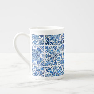 Mediterrane Tegels, Portugees, Azulejo, Majolica Porselein Kop