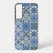 Mediterrane Tegels, Portugees, Azulejo, Majolica Samsung Galaxy Hoesje (Achterkant)