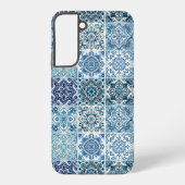 Mediterrane Tegels, Portugees, Azulejo, Majolica Samsung Galaxy Hoesje (Achterkant)