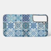 Mediterrane Tegels, Portugees, Azulejo, Majolica Samsung Galaxy Hoesje (Achterkant horizontaal)