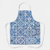 Mediterrane Tegels, Portugees, Azulejo, Majolica Schort (Voorkant)