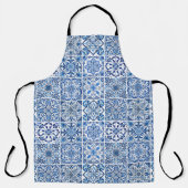 Mediterrane Tegels, Portugees, Azulejo, Majolica Schort (Voorkant)