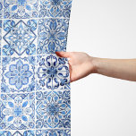 Mediterrane Tegels, Portugees, Azulejo, Majolica Sjaal<br><div class="desc">Elegant,  stijlvol en verfijnd patroon met mediterrane tegels in blauw en wit. Modern en trendy cadeau,  perfect voor de Azulejo liefhebber in je leven.</div>