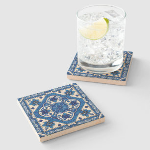 Mediterrane Tegels, Portugees, Azulejo, Majolica Stenen Onderzetter