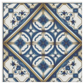Mediterrane Tegels, Portugees, Azulejo, Majolica Stof (Close Up)