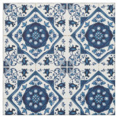 Mediterrane Tegels, Portugees, Azulejo, Majolica Stof (Swatch)