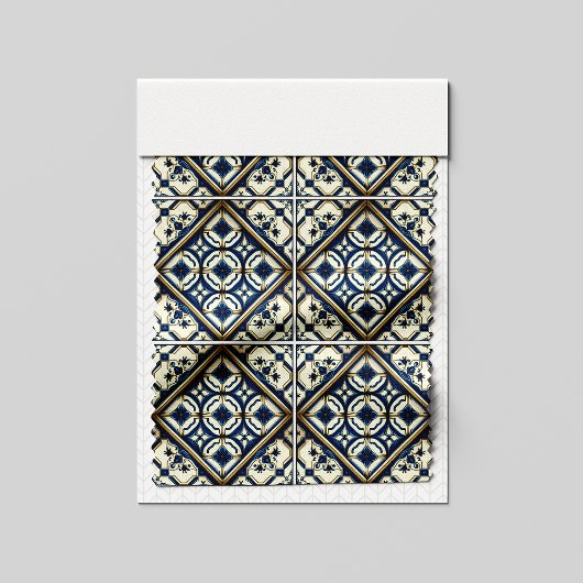 Mediterrane Tegels, Portugees, Azulejo, Majolica Stof