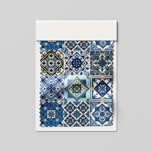 Mediterrane Tegels, Portugees, Azulejo, Majolica Stof