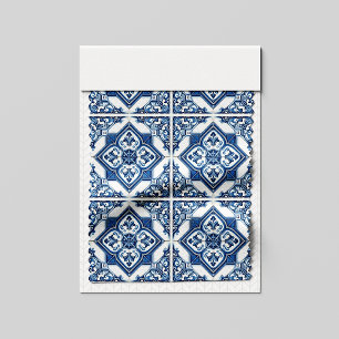 Mediterrane Tegels, Portugees, Azulejo, Majolica Stof