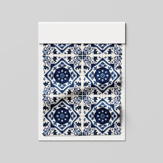 Mediterrane Tegels, Portugees, Azulejo, Majolica Stof