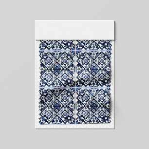 Mediterrane Tegels, Portugees, Azulejo, Majolica Stof