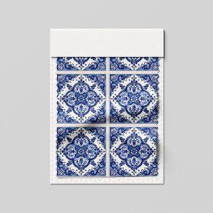 Mediterrane Tegels, Portugees, Azulejo, Majolica Stof