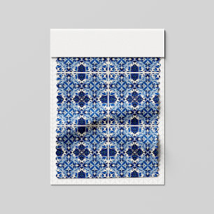 Mediterrane Tegels, Portugees, Azulejo, Majolica Stof
