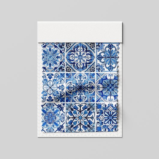 Mediterrane Tegels, Portugees, Azulejo, Majolica Stof