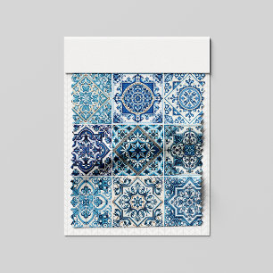 Mediterrane Tegels, Portugees, Azulejo, Majolica Stof