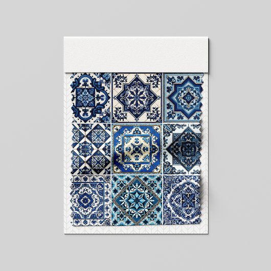 Mediterrane Tegels, Portugees, Azulejo, Majolica Stof