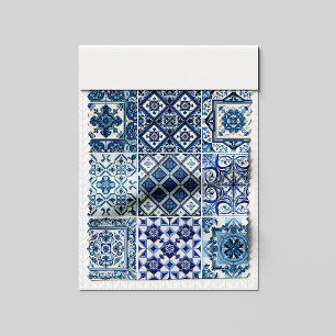 Mediterrane Tegels, Portugees, Azulejo, Majolica Stof