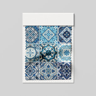 Mediterrane Tegels, Portugees, Azulejo, Majolica Stof