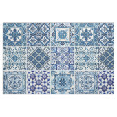 Mediterrane Tegels, Portugees, Azulejo, Majolica Stof (Fat Quarter)
