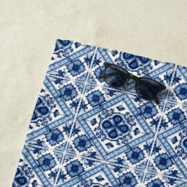 Mediterrane Tegels, Portugees, Azulejo, Majolica Strandlaken