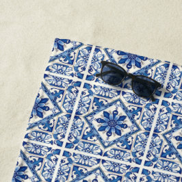 Mediterrane Tegels, Portugees, Azulejo, Majolica Strandlaken