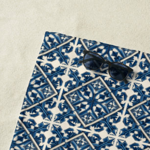 Mediterrane Tegels, Portugees, Azulejo, Majolica Strandlaken