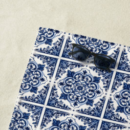 Mediterrane Tegels, Portugees, Azulejo, Majolica Strandlaken