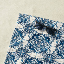 Mediterrane Tegels, Portugees, Azulejo, Majolica Strandlaken