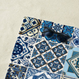 Mediterrane Tegels, Portugees, Azulejo, Majolica Strandlaken