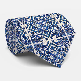 Mediterrane Tegels, Portugees, Azulejo, Majolica Stropdas