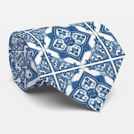 Mediterrane Tegels, Portugees, Azulejo, Majolica Stropdas