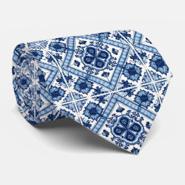 Mediterrane Tegels, Portugees, Azulejo, Majolica Stropdas