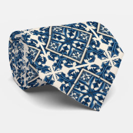 Mediterrane Tegels, Portugees, Azulejo, Majolica Stropdas