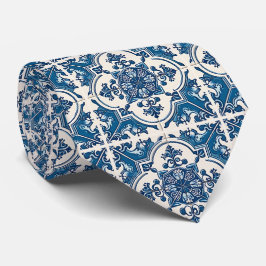 Mediterrane Tegels, Portugees, Azulejo, Majolica Stropdas