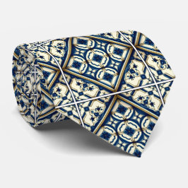 Mediterrane Tegels, Portugees, Azulejo, Majolica Stropdas