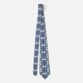 Mediterrane Tegels, Portugees, Azulejo, Majolica Stropdas (Achterkant)