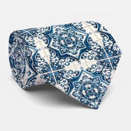 Mediterrane Tegels, Portugees, Azulejo, Majolica Stropdas