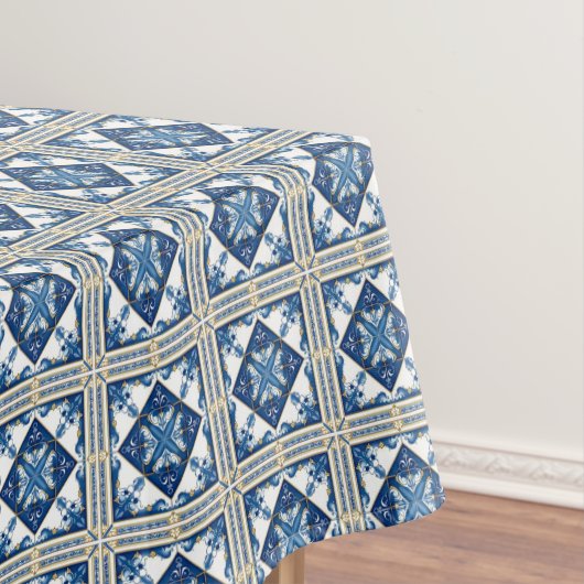 Mediterrane Tegels, Portugees, Azulejo, Majolica Tafelkleed (Voorbeeld)