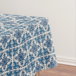 Mediterrane Tegels, Portugees, Azulejo, Majolica Tafelkleed