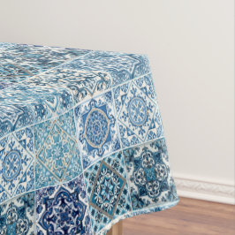 Mediterrane Tegels, Portugees, Azulejo, Majolica Tafelkleed