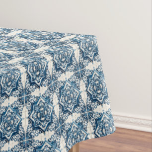 Mediterrane Tegels, Portugees, Azulejo, Majolica Tafelkleed